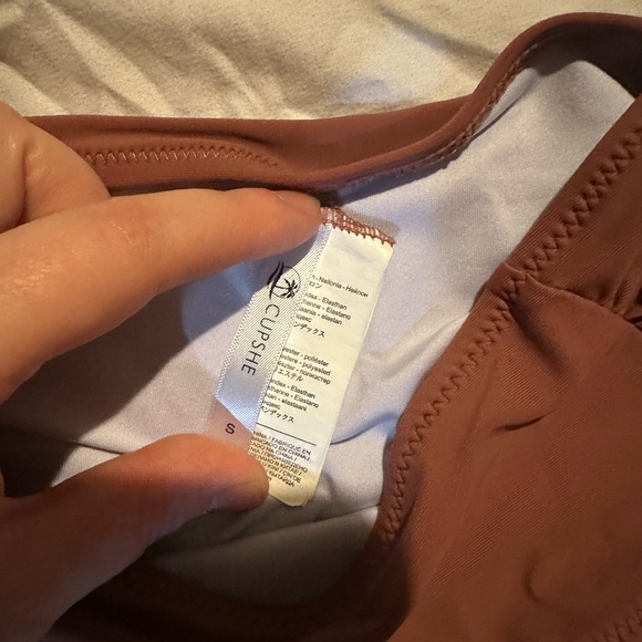 Brown Ruched Bikini Set - Picture 2 of 3